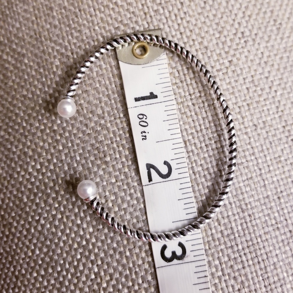 .925 Sterling Silver Bracelet Stacking Layering - Picture 4 of 5